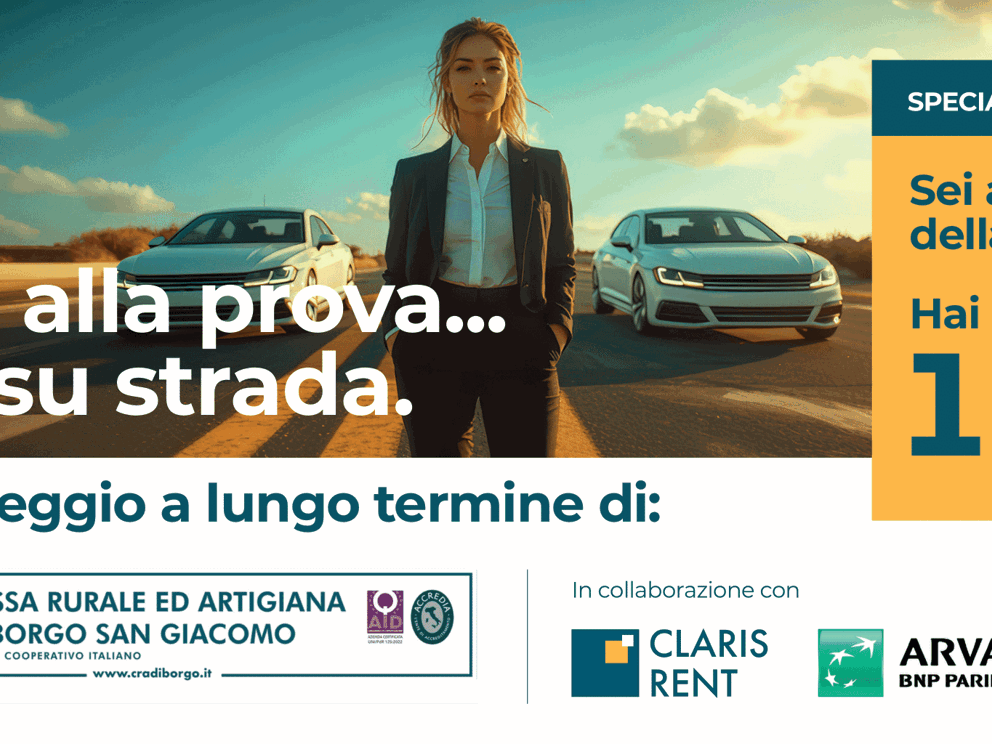 CLARIS RENT DONNA AL LAVORO BANNER 
