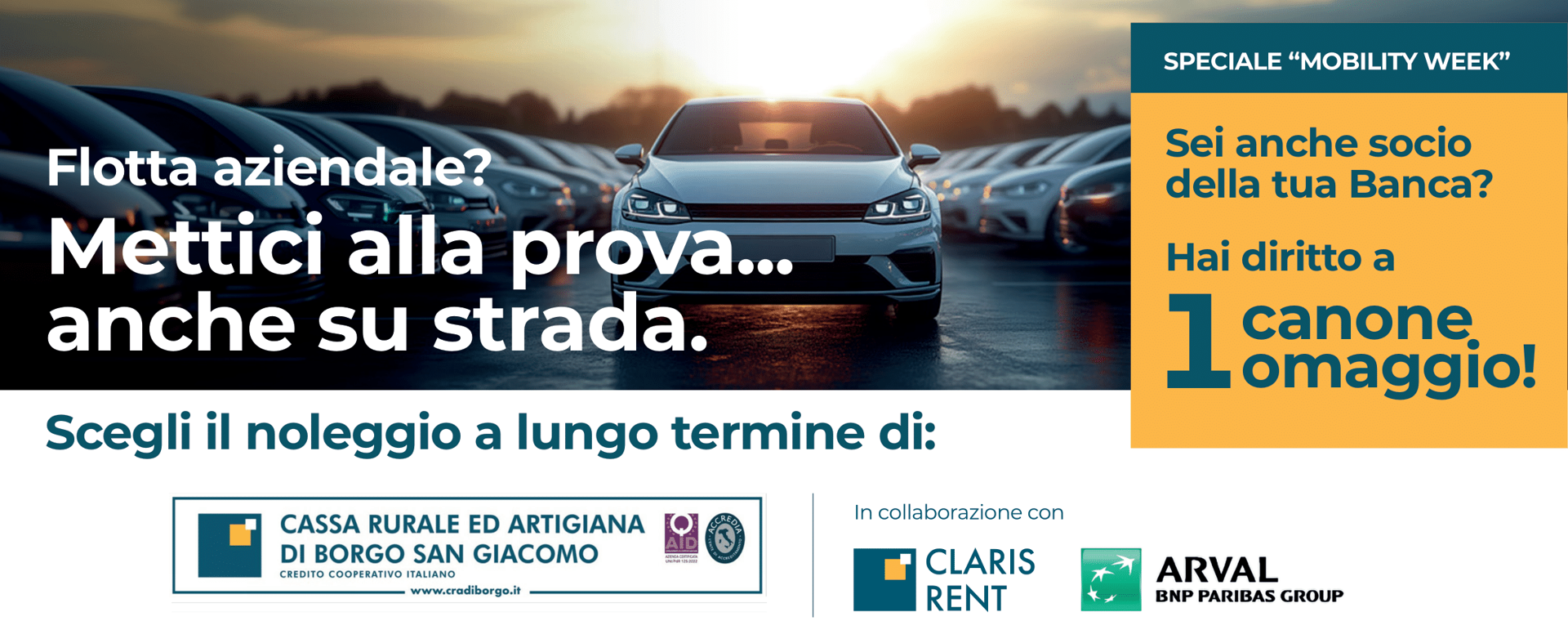 CLARIS RENT FLOTTA AZIENDALE BANNER 