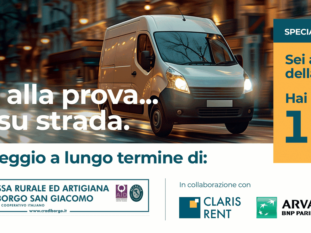 CLARIS RENT FURGONE BANNER 